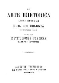 De arte rhetorica. Libri quinque