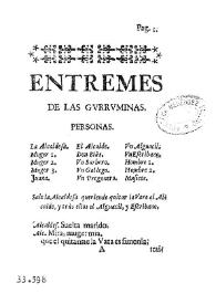 Entremes de las gurruminas