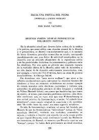 Hacia una poética del problema. (Homenaje a Antonio Machado)