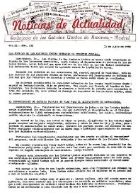 Noticias de Actualidad. Edición especial, 11 de julio de 1950