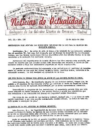 Noticias de Actualidad. Núm. 156, 15 de julio de 1950