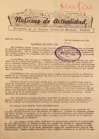 Noticias de Actualidad. Edición especial, 20 de noviembre de 1950