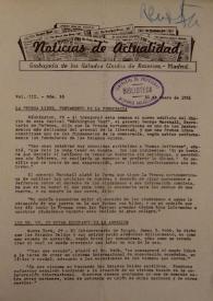 Noticias de Actualidad.  Núm. 16, 30 de enero de 1951