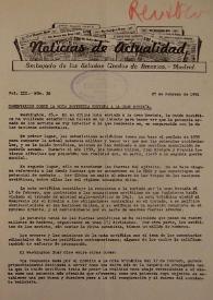 Noticias de Actualidad.  Núm. 30, 27 de febrero de 1951