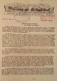 Noticias de Actualidad. Núm. 52, 23 de abril de 1951