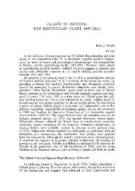 Galdós in context: The Republican Years, 1907-1914