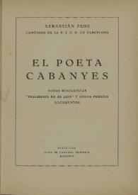 El poeta Cabanyes : notas biográficas, 