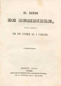 El señor de Bembibre, novela original