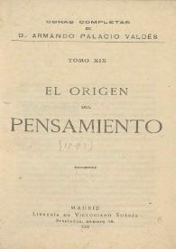 El origen del pensamiento