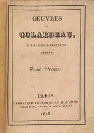 Oeuvres de Colardeau. Tome premier