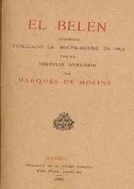 El belén : periódico publicado la Noche-Buena de 1857