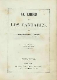 El libro de los cantares