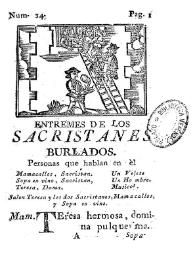 Entremes de Los sacristanes burlados