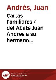 Cartas Familiares. Tomo II