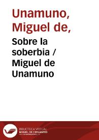 Sobre la soberbia