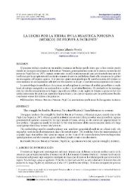 La lucha por la tierra en la Huasteca Potosina (México): de peones a patrones