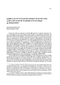 Galdós y el arte de la novela europea: la novela como archivo del canon de Occidente en la tetralogía de Torquemada