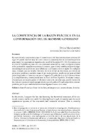 La competencia de la razón práctica en la conformación del humanismo gineriano