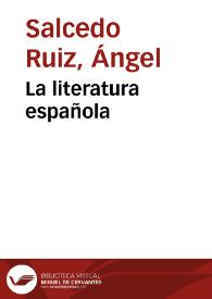 La literatura española