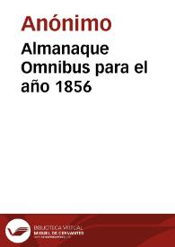 Almanaque Omnibus para el año 1856