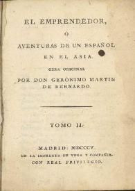 El emprendedor, o Aventuras de un español en el Asia. Tomo II