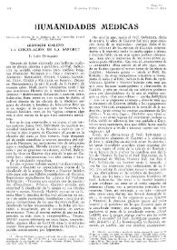 ¿Conoció Galeno la circulación de la sangre?