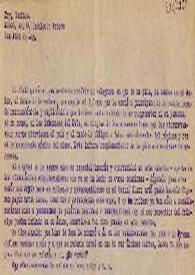 Carta de un representante monárquico a Indalecio Prieto