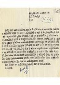 Carta de Indalecio Prieto a Carlos Esplá. San Juan de Luz, 6 de enero de 1950