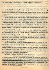 Los republicanos españoles y el acuerdo Roosevelt-Churchill