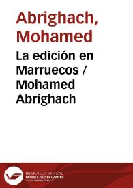 La edición en Marruecos