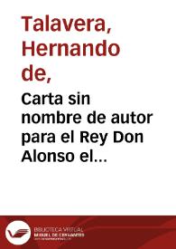 Carta sin nombre de autor para el Rey Don Alonso el quinto de Portugal, disuadiendole la guerra con los Reyes don Hernando y doña Isabel, y el casamiento con doña Juana, su sobrina 