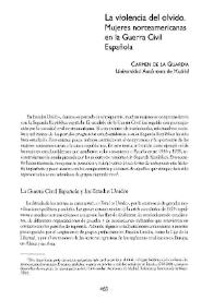 La violencia del olvido. Mujeres norteamericanas en la Guerra Civil
Española 