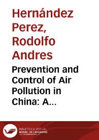 Prevention and Control of Air Pollution in China: A Research Agenda for Science and Technology Studies