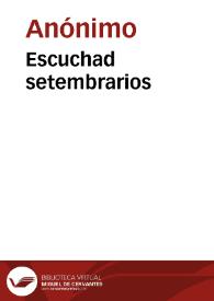 Escuchad setembrarios