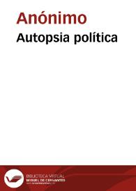 Autopsia política