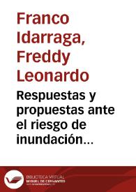 Respuestas y propuestas ante el riesgo de inundación de las ciudades colombianas