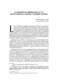 La noción de imperio de la ley en Francisco Laporta y Liborio Hierro