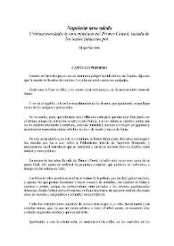 Napoleón tuvo miedo. Crónica novelada de una injusticia del Primer Cónsul, sacada de los textos franceses 