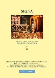 Signa : revista de la Asociación Española de Semiótica. Núm. 26, 2017