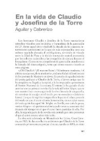 En la vida de Claudio y Josefina de la Torre