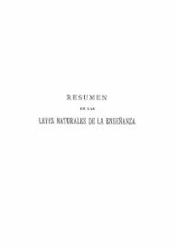 Resumen de las leyes naturales de la enseñanza