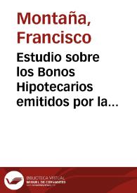 Estudio sobre los Bonos Hipotecarios emitidos por la Compañía del Ferrocarril de Girardot