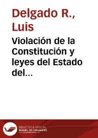 Violación de la Constitución y leyes del Estado del Tolima