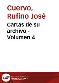 Cartas de su archivo - Volumen 4