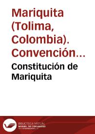 Constitución de Mariquita