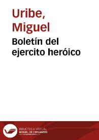 Boletín del ejercito heróico