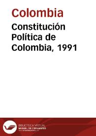 Constitución Política de Colombia, 1991