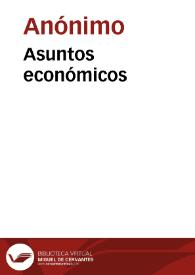 Asuntos económicos