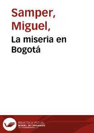 La miseria en Bogotá