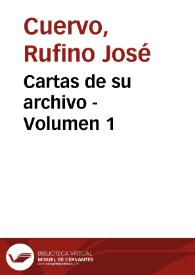 Cartas de su archivo - Volumen 1